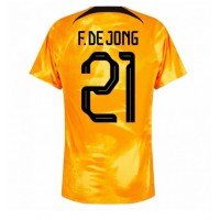 Muški Nogometni Dres Nizozemska Frenkie de Jong #21 Domaci SP 2022 Kratak Rukav